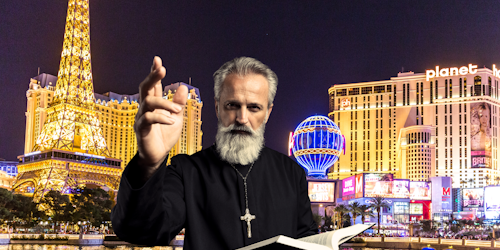 A priest in Las Vegas A priest in Las Vegas